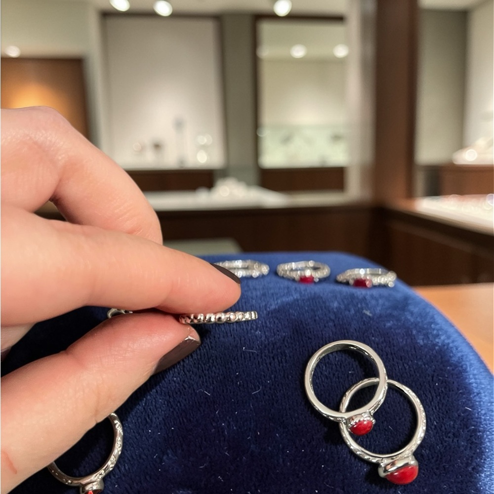 Sterling Silver Red Gemstone Statement Ring - image 8